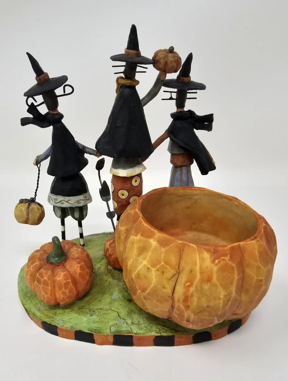 Crazy Mountain Exclusive Design Happy Halloween Witches Candle Holder